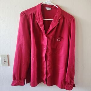 Vintage Levi Strauss button up blouse size 16